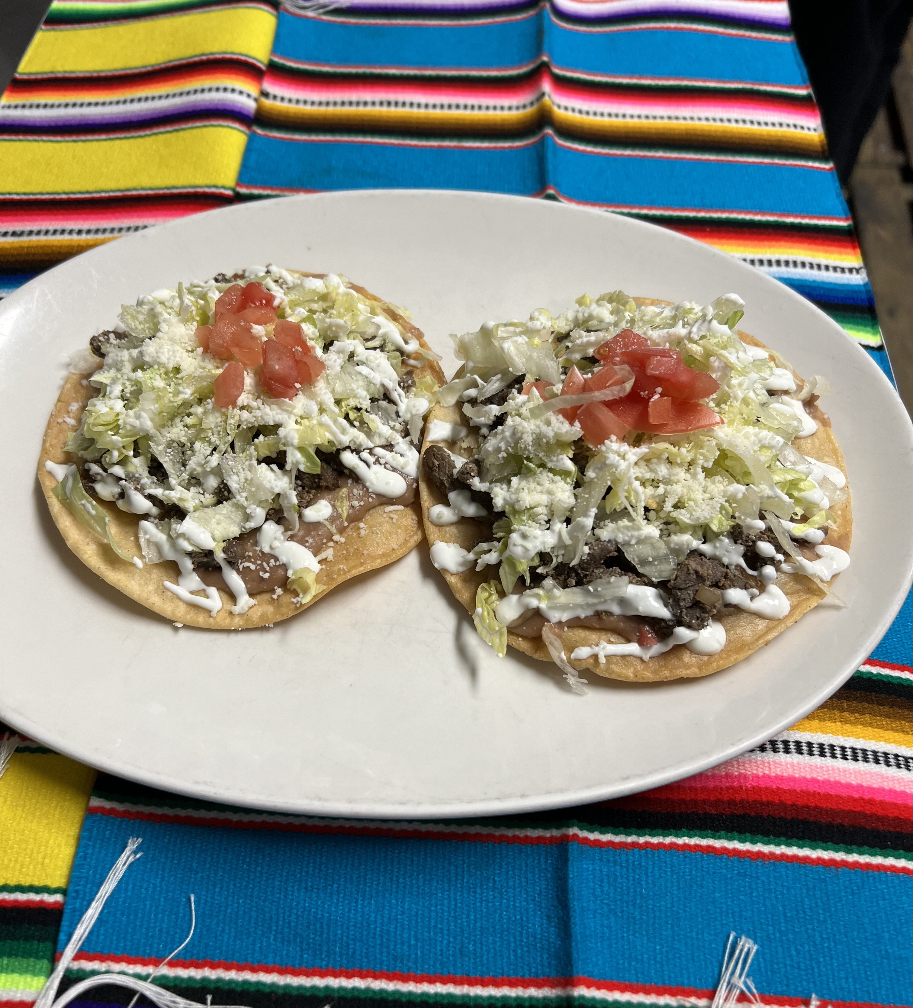 Order Tostadas food online from Chihuahua Mexican Restaurant store, Sunnyside on bringmethat.com