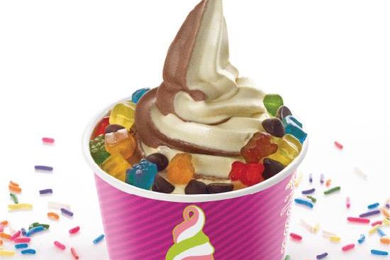 Order Menchie’s Swirl: Vanilla Snow ＆ Pure Chocolate Frozen Yogurt food online from Menchie store, Brentwood on bringmethat.com