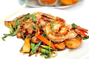 Order P-7. Spicy Bamboo (Dinner) food online from Thai Smile store, Hamden on bringmethat.com