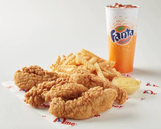 Order 4 Pieces Chicken Tenders Combo food online from American Deli store, Houston on bringmethat.com