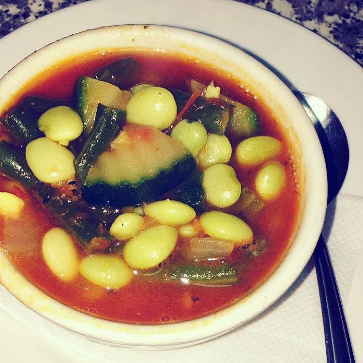 Order Minestrone Soup - 16 oz. food online from Giuseppes Trattoria store, Chester on bringmethat.com