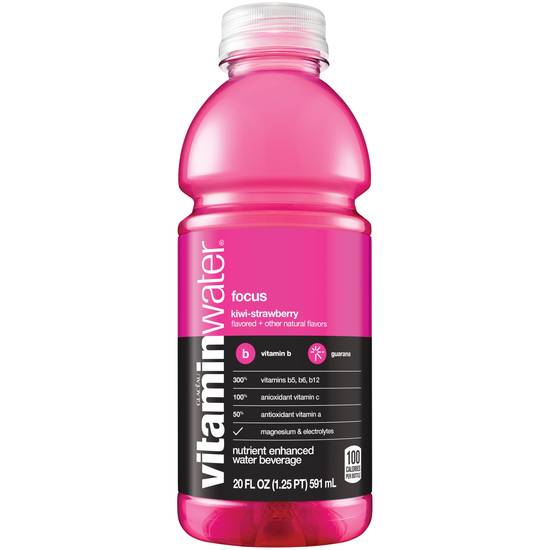Order Vitaminwater Focus Electrolyte Enhanced Water W/ Vitamins, Kiwi-Strawberry Drink, 20 OZ food online from Cvs store, LITTLE ROCK on bringmethat.com