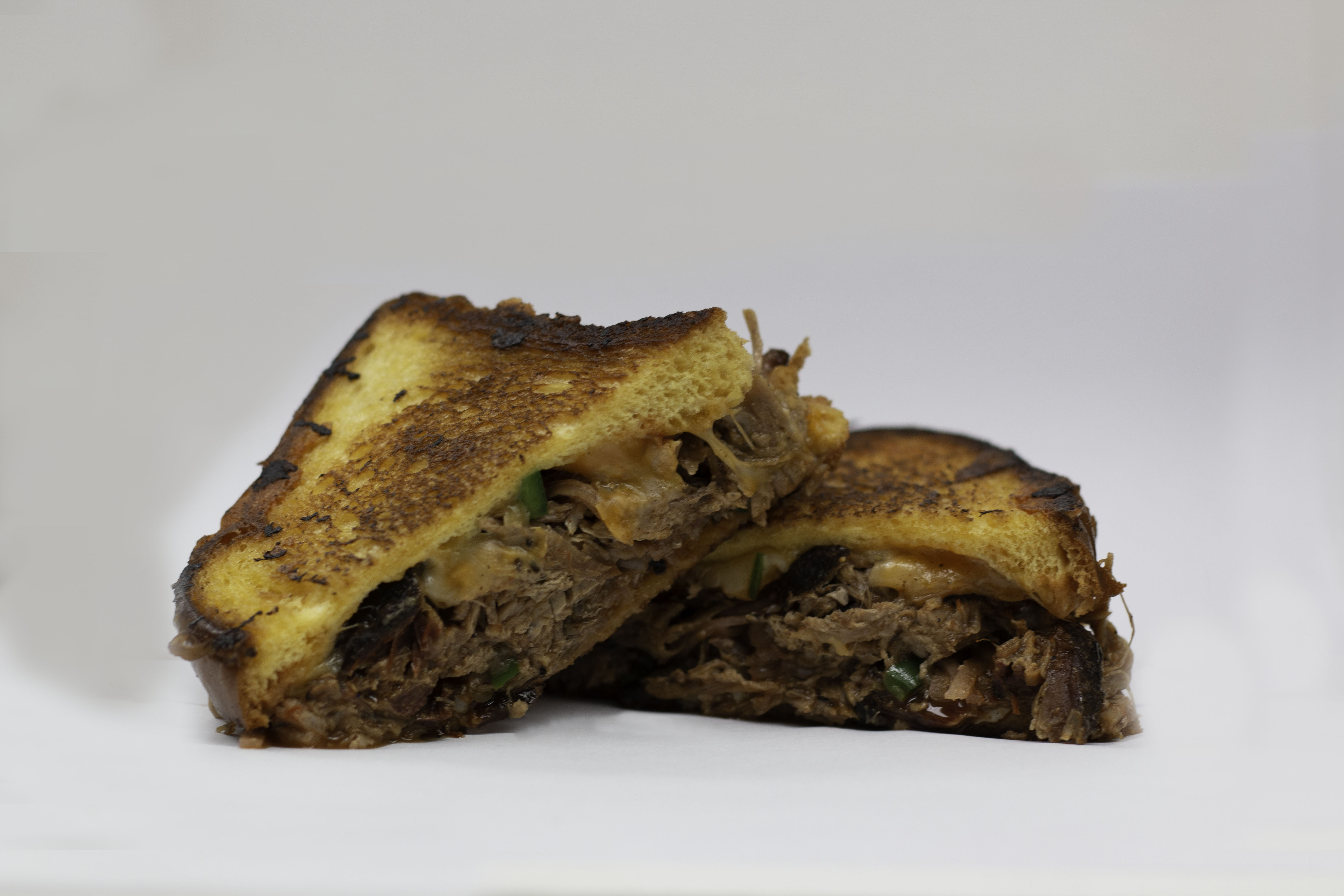 Order Pulled Pork Grilled Cheese food online from Monti's Smokehouse BBQ store, Las Vegas on bringmethat.com