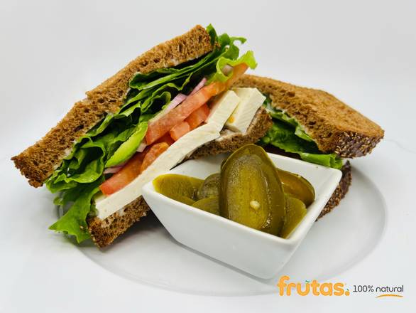 Order Veggie Sandwich food online from Frutas 100% Natural store, Chula Vista on bringmethat.com