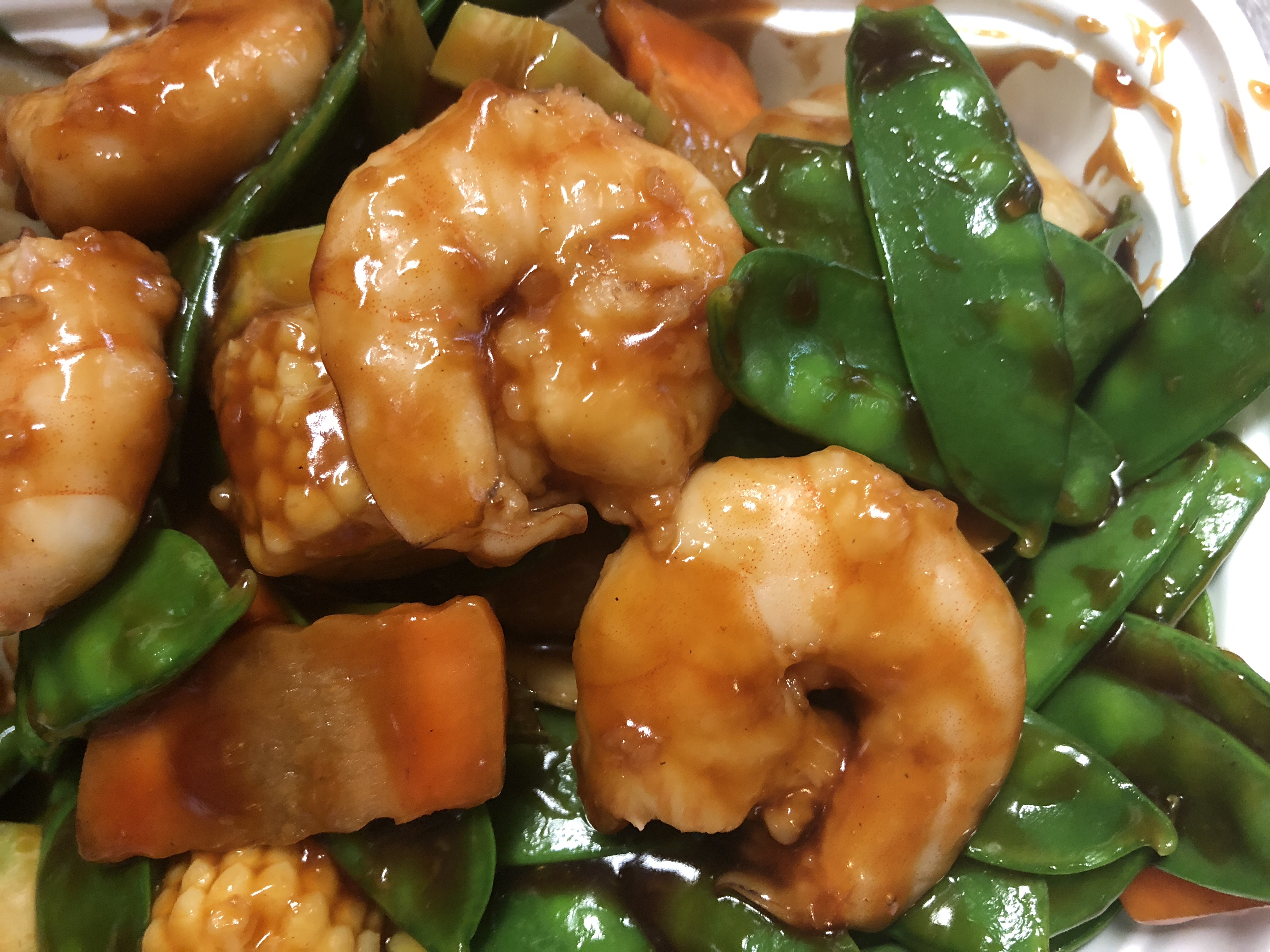 Order 94. Quart of Shrimp with Snow Peas food online from China Joy Restaurant store, Jacksonville on bringmethat.com
