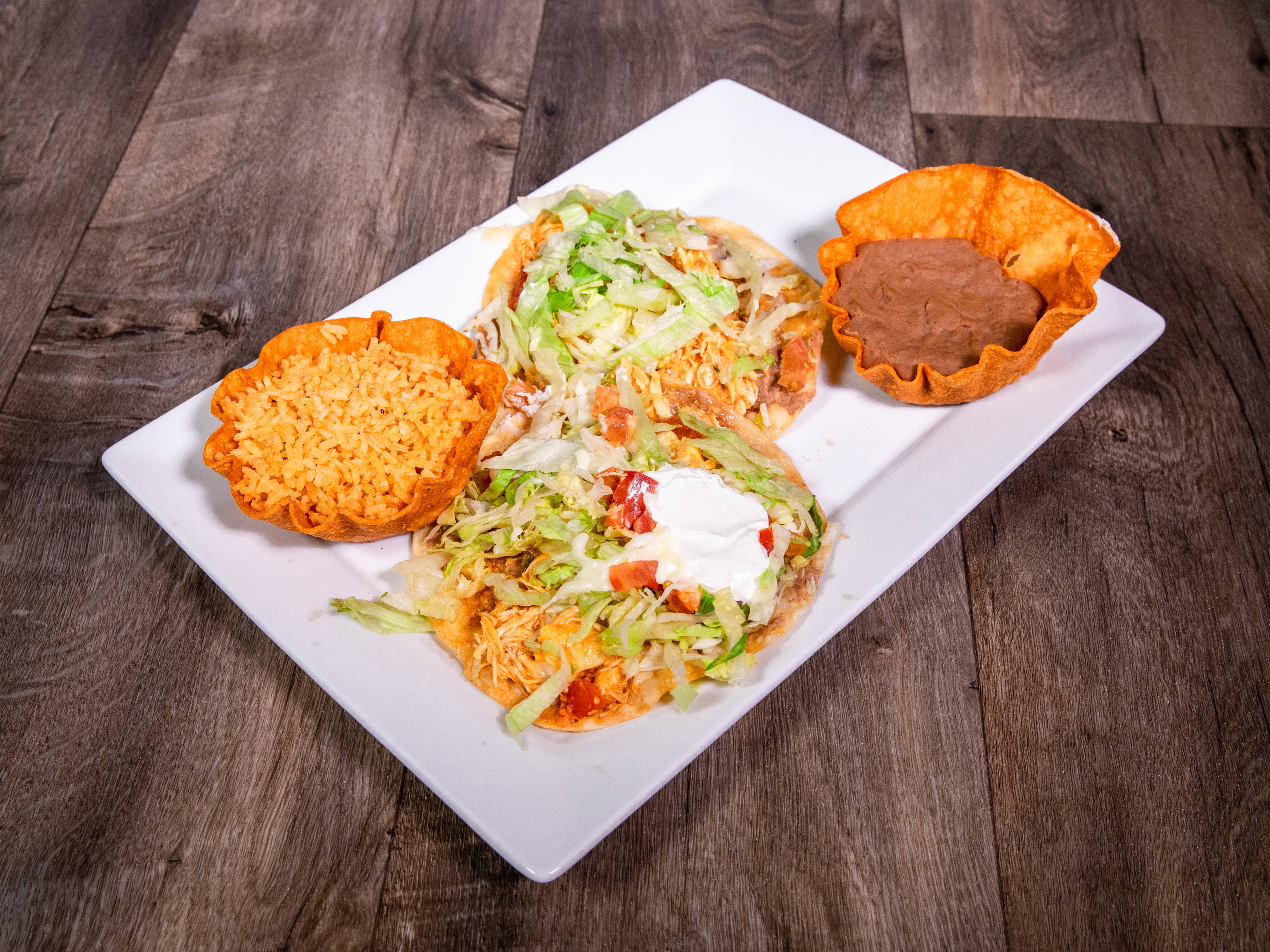 Order Chalupas food online from La Finca Mexican Restaurant store, Katy on bringmethat.com