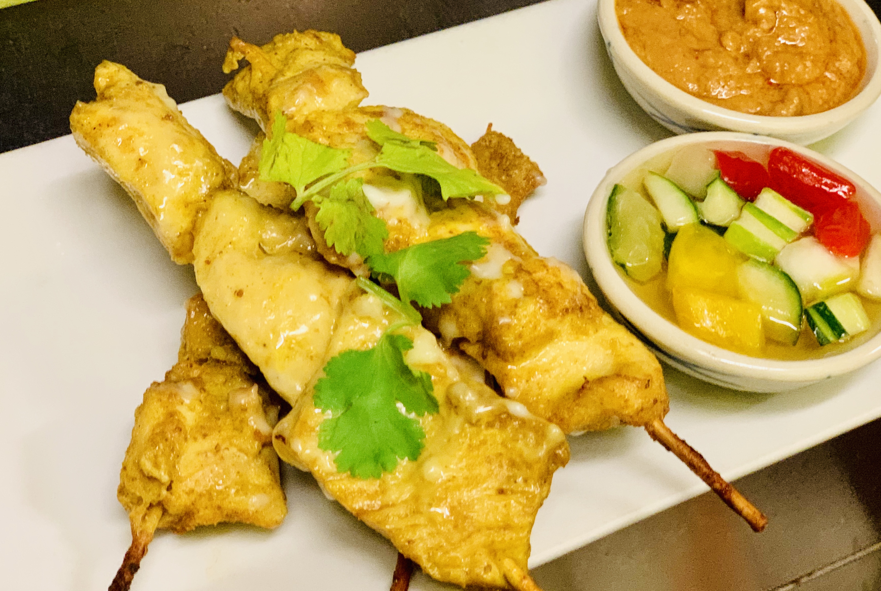 Order 10. Satay Chicken food online from Kao Thai store, Silver Spring on bringmethat.com