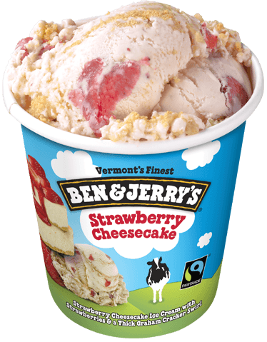 Order Hand Packed Pint of Strawberry Cheesecake Ice Cream food online from Ben & Jerry store, Venice on bringmethat.com