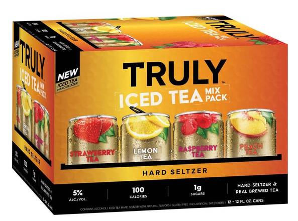 Order Truly Iced Tea Hard Seltzer 12pk food online from Bottlebox store, Norfolk on bringmethat.com