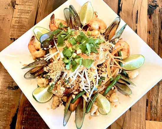 Order I1. Pad Thai (Mixed Seafood) food online from Ty Fun Thai Bistro store, Cleveland on bringmethat.com