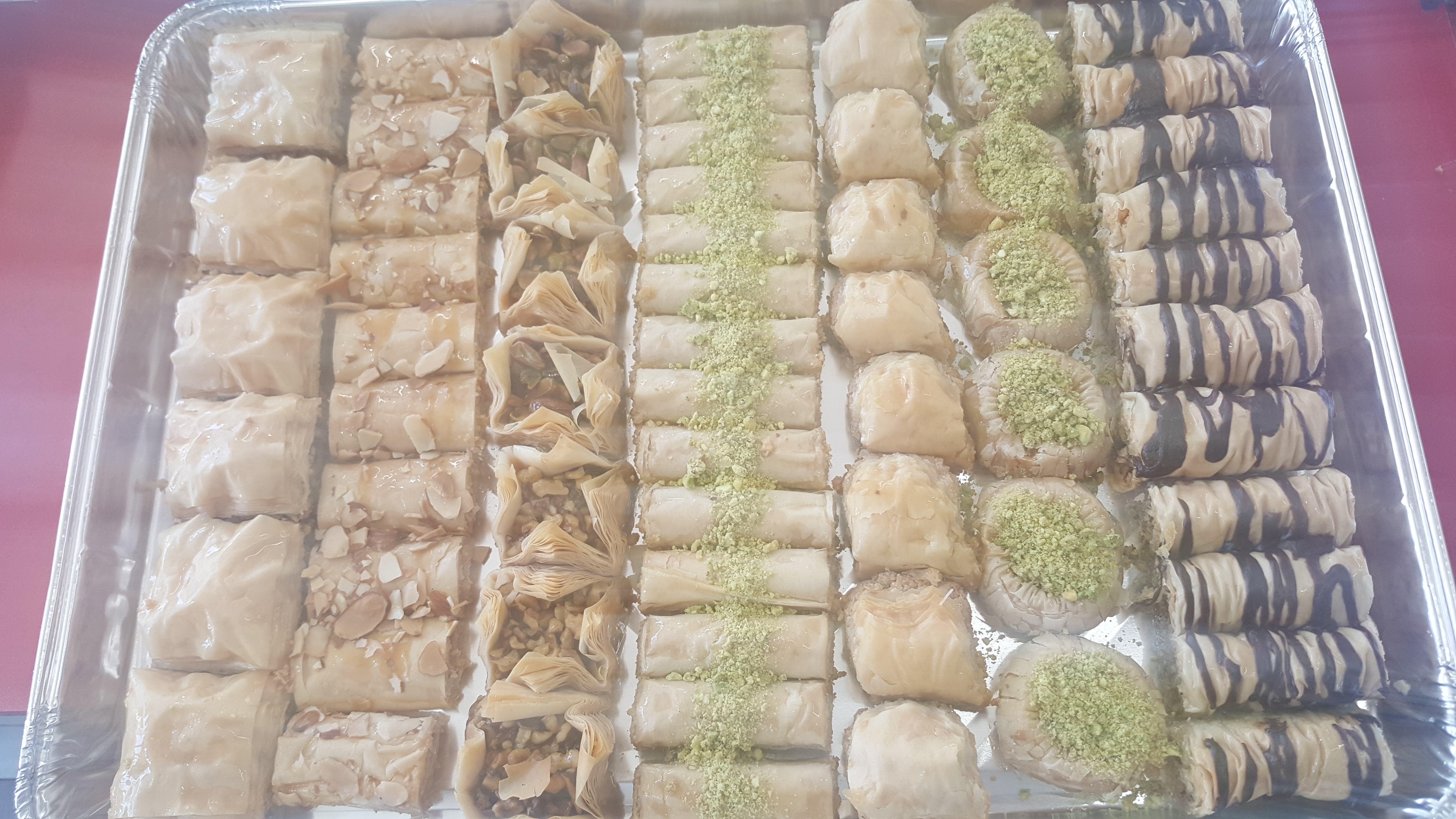 Order Assorted Large 1 (62Pieces) food online from Baklava Factory store, Glendale on bringmethat.com