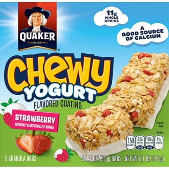 Order Quaker Chewy Yogurt Strawberry Granola Bars, 5 CT food online from Cvs store, PEARL on bringmethat.com