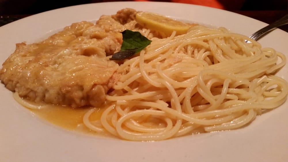 Order Veal Scallopini Francese food online from Piccolo store, Bellmore on bringmethat.com
