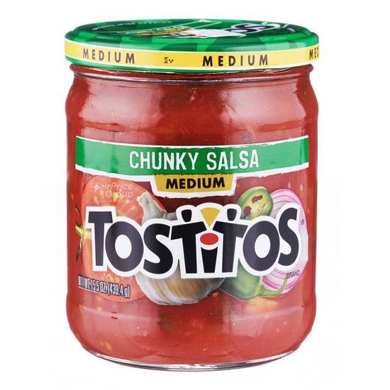 Order Tostitos Chunky Salsa - Medium food online from IV Deli Mart store, Goleta on bringmethat.com