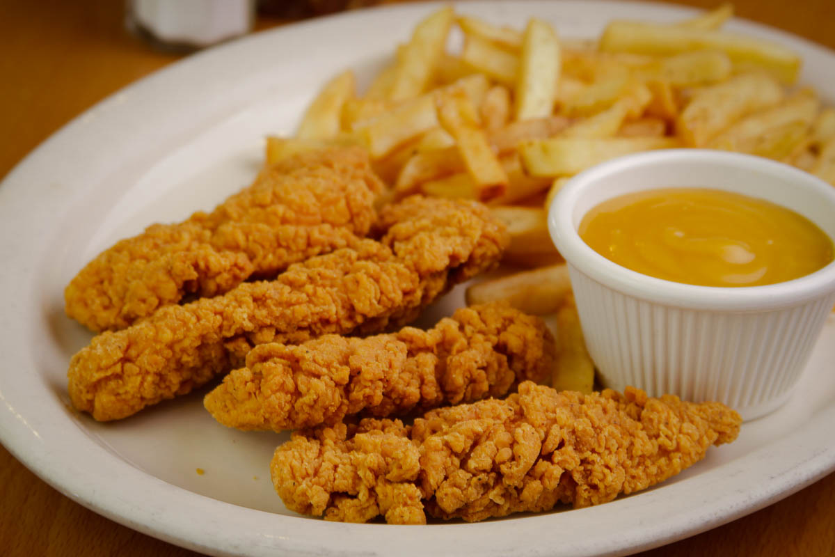 Order 2 Piece Chicken Tender with Fries food online from Nas Deli And Grill store, Queens on bringmethat.com