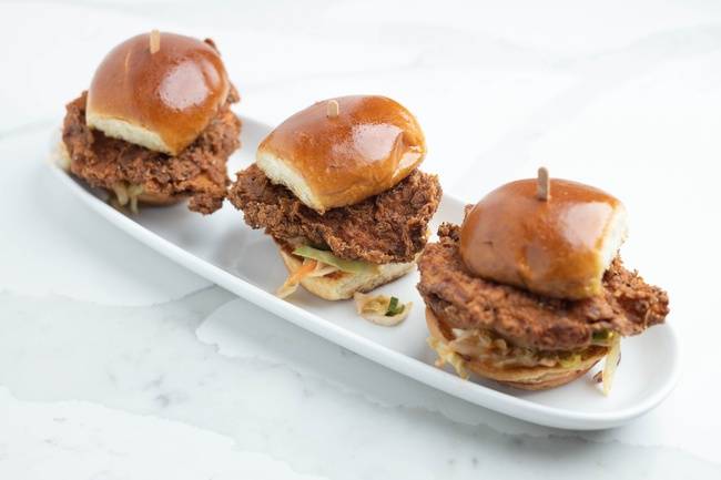 Order Spicy Fried Chicken Sliders food online from Thirsty Lion Gastropub & Grill store, Portland on bringmethat.com