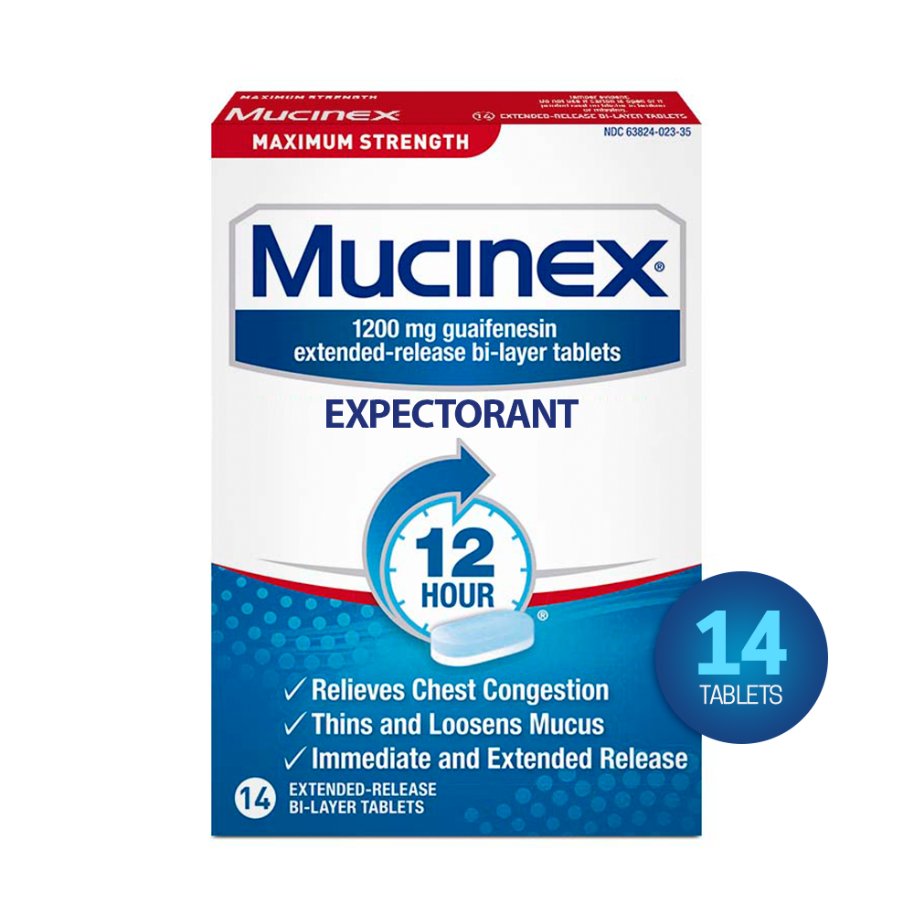 Order Mucinex Maximum Strength 12-Hour Chest Congestion Expectorant Tablets - 14 ct food online from Rite Aid store, Chino Hills on bringmethat.com