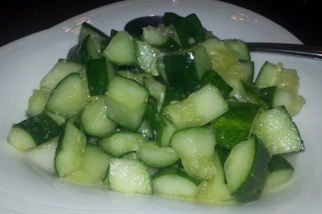 Order 凉黄瓜 Marinated Cucumbers food online from Spices 3 Restaurants store, Oakland on bringmethat.com