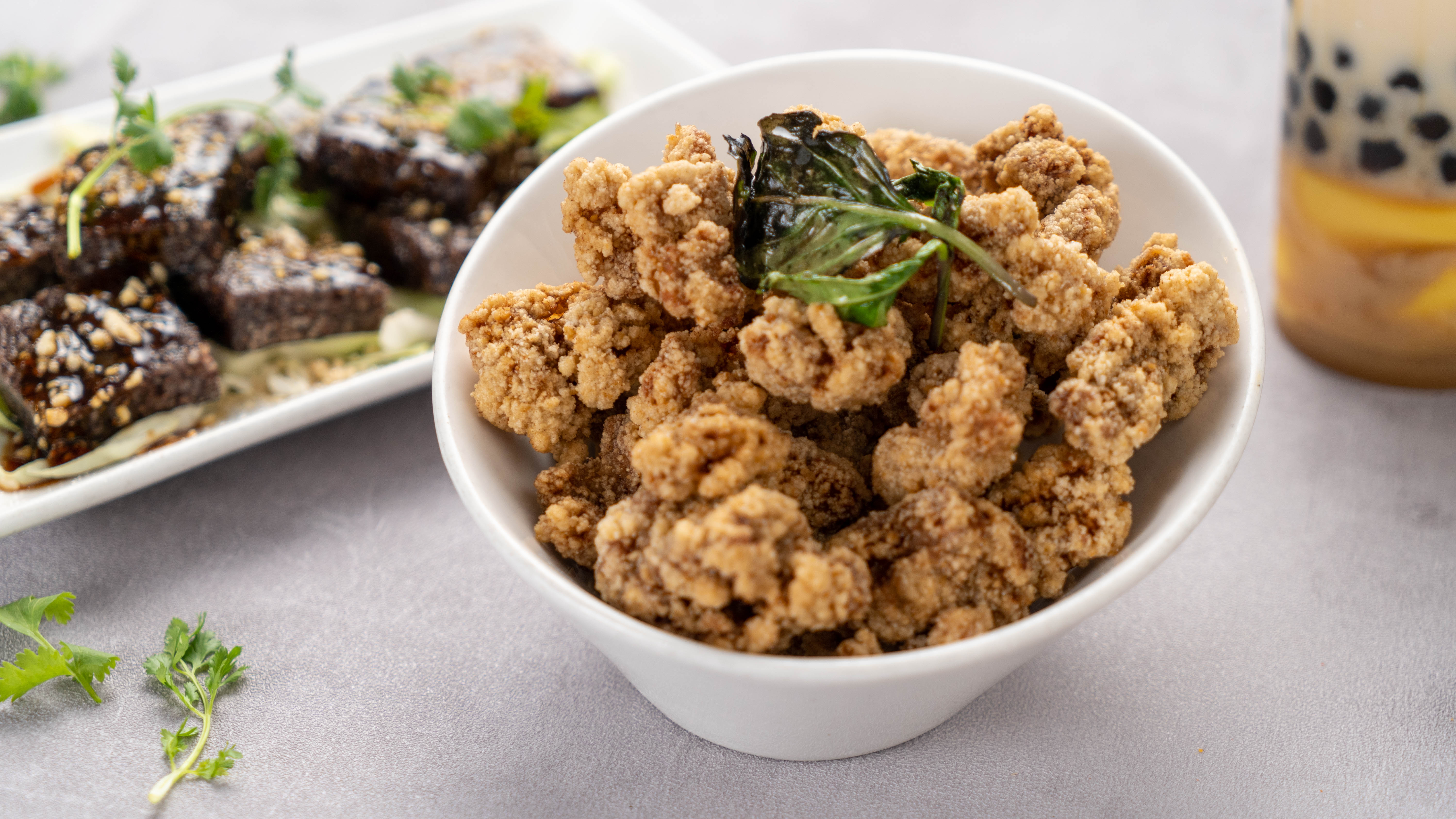 Order A9. Popcorn Chicken food online from Milk and Honey Cafe store, Fremont on bringmethat.com