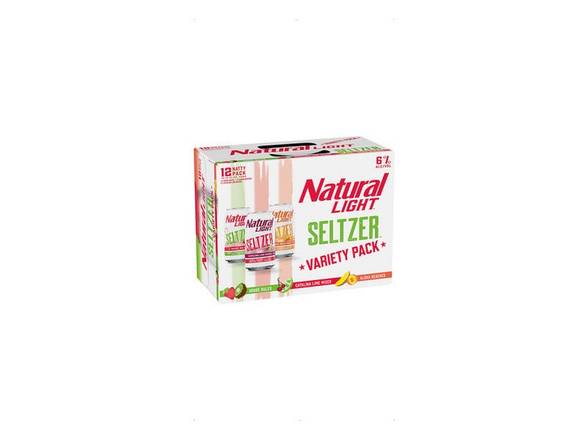 Order Natural Light Seltzer Variety Pack - 12x 12oz Cans food online from Exotic Wine and Liquors store, Washington on bringmethat.com