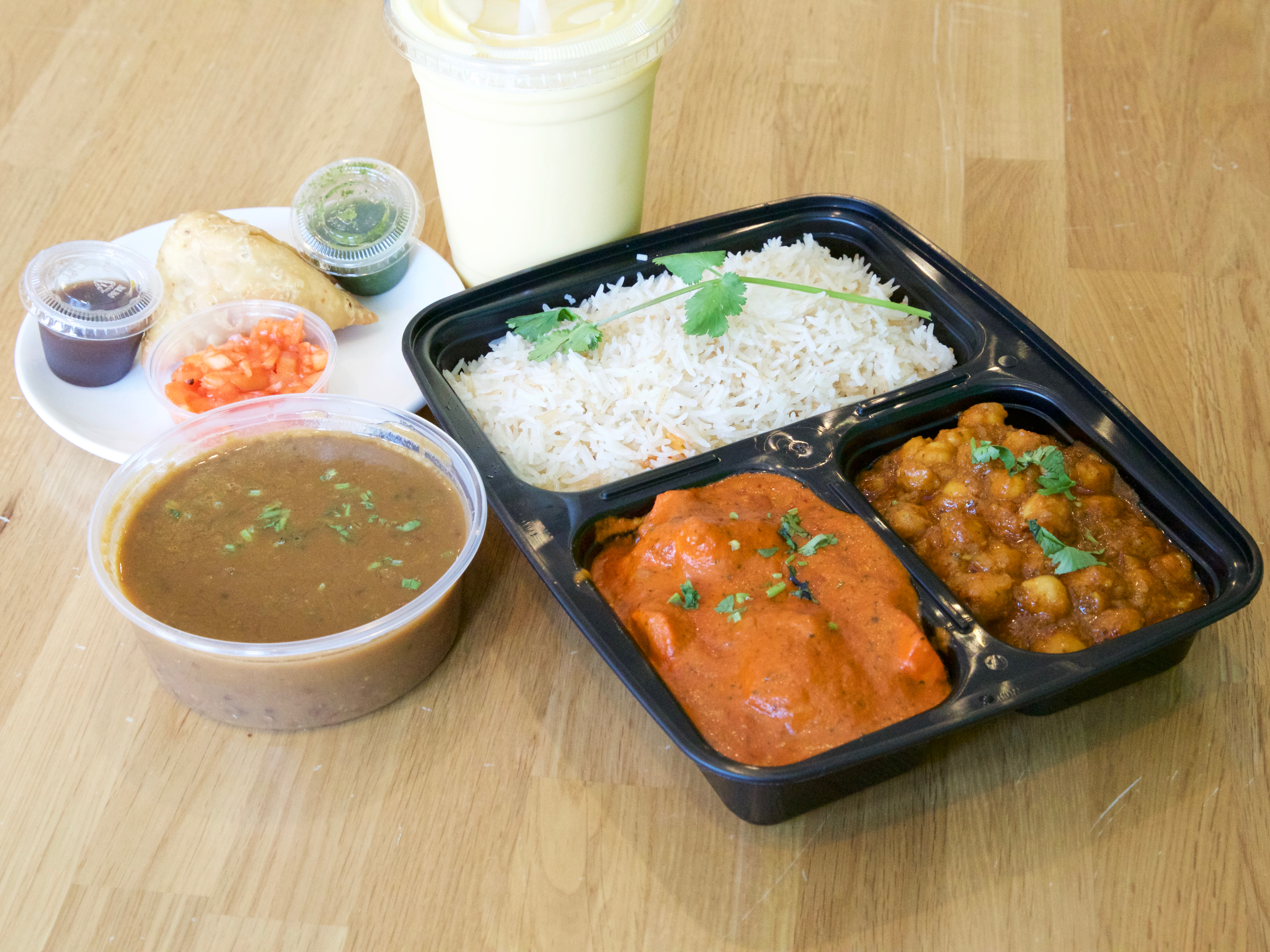 Order Thali Combo Platter food online from Mint Indian Eatery store, Somerville on bringmethat.com