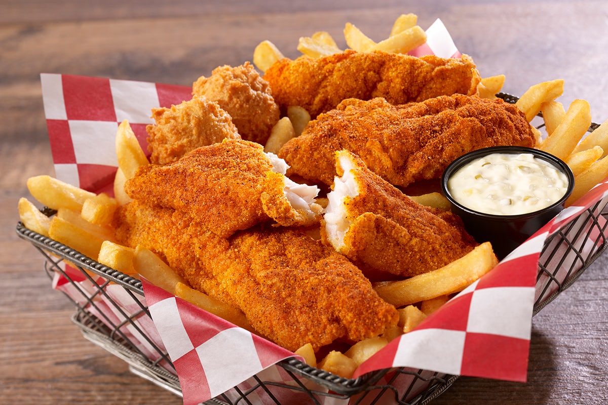 Order 4 Piece Catfish & Fries food online from The Catfish Kitchen store, Jacksonville on bringmethat.com