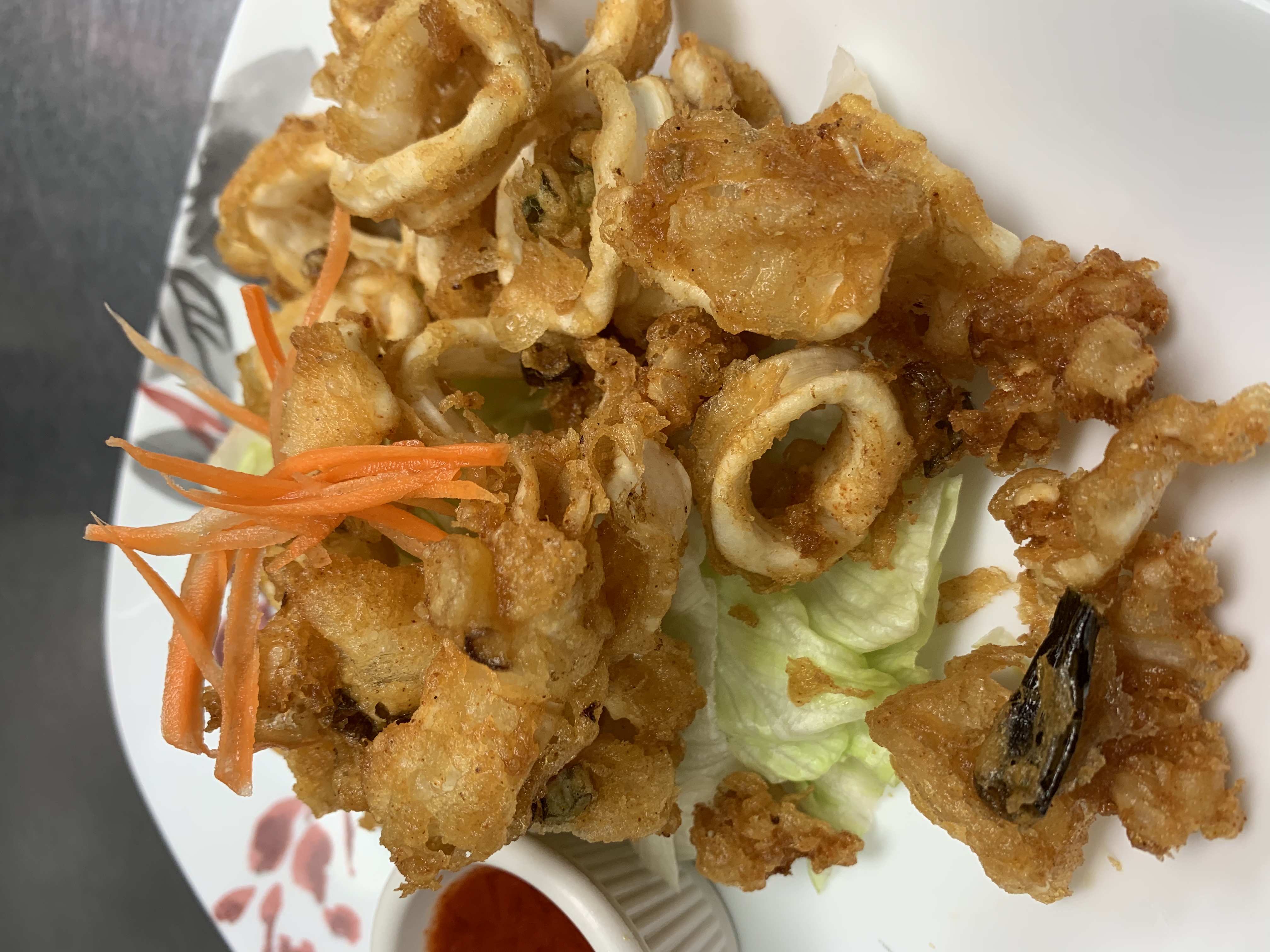 Order 14. Spicy Calamari food online from Sirinan Thai&Japanese Restaurant store, Wallingford on bringmethat.com