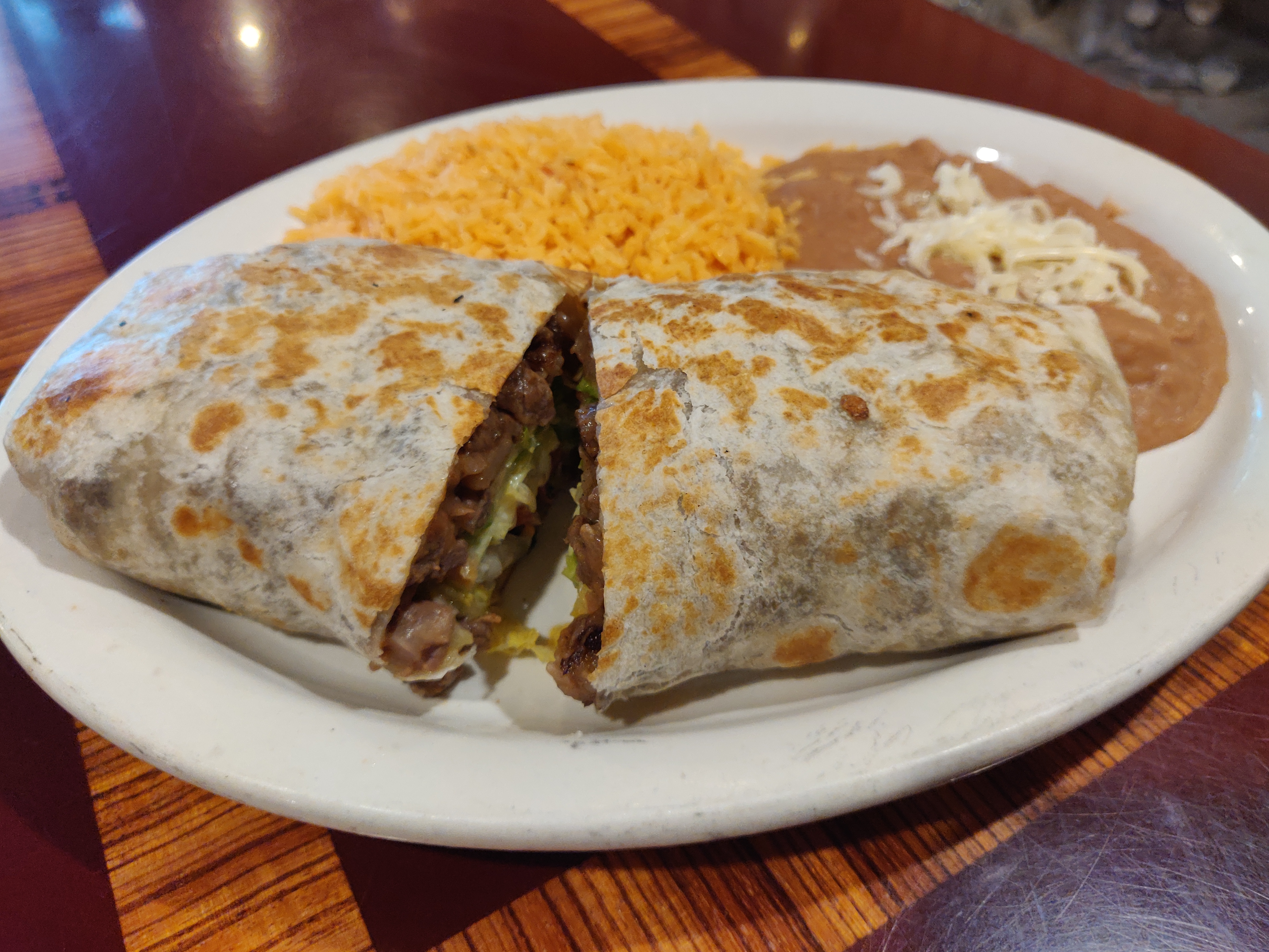 Order Burrito Dinner Steak food online from El Ranchito store, Chicago on bringmethat.com