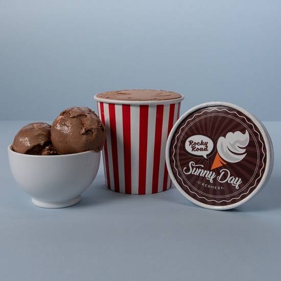 Order Rocky Road Ice Cream (Pint) food online from Thick N' Tasty Pizza store, San Francisco on bringmethat.com