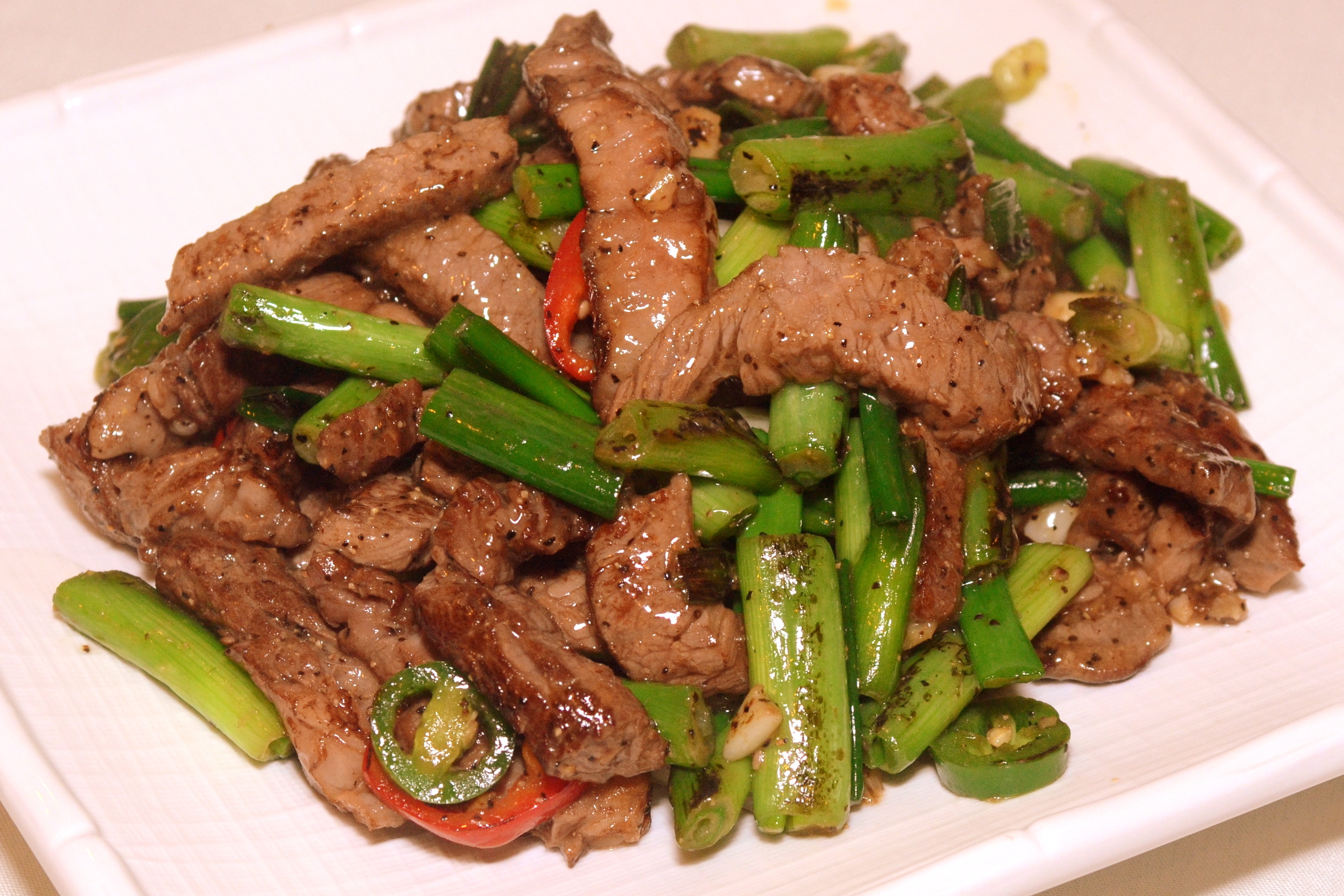 Order Beef with Chinese Broccoli Satay Sauce food online from Asian Pearl store, Richmond on bringmethat.com