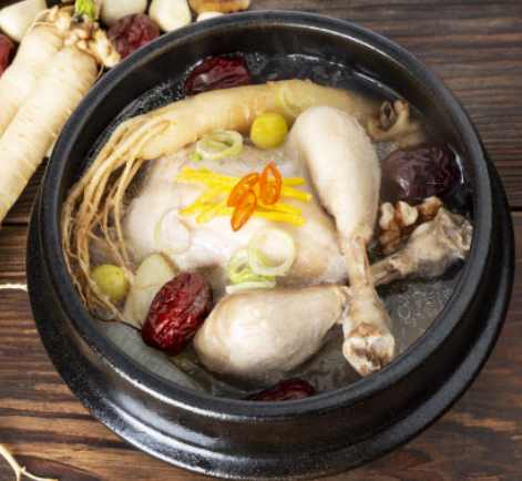 Order Ginseng Young Chicken Soup  food online from Bull Korean Bbq store, Cupertino on bringmethat.com
