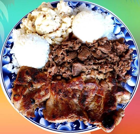 Order Regular Combo Plate food online from Rutts Hawaiian Cafe store, Gardena on bringmethat.com