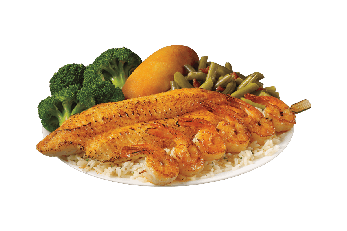 Order Grilled White Fish & Shrimp Skewer Meal food online from Captain D's Seafood store, Florence on bringmethat.com