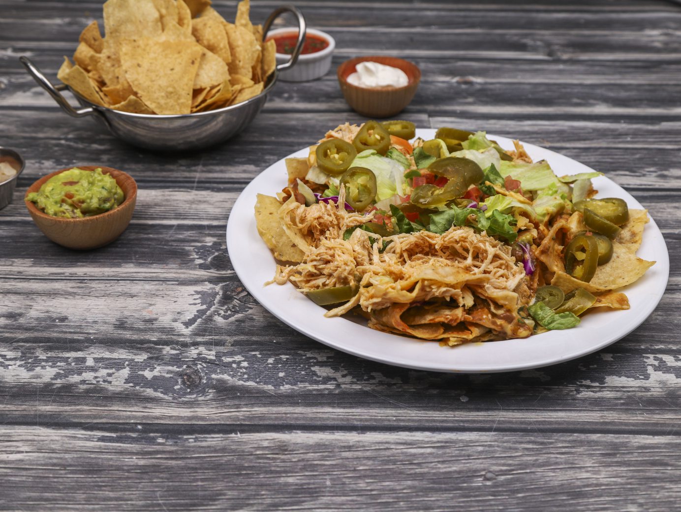 Order Chicken Nachos food online from Senor Bean Mexican Grill-Cantina store, Dallas on bringmethat.com