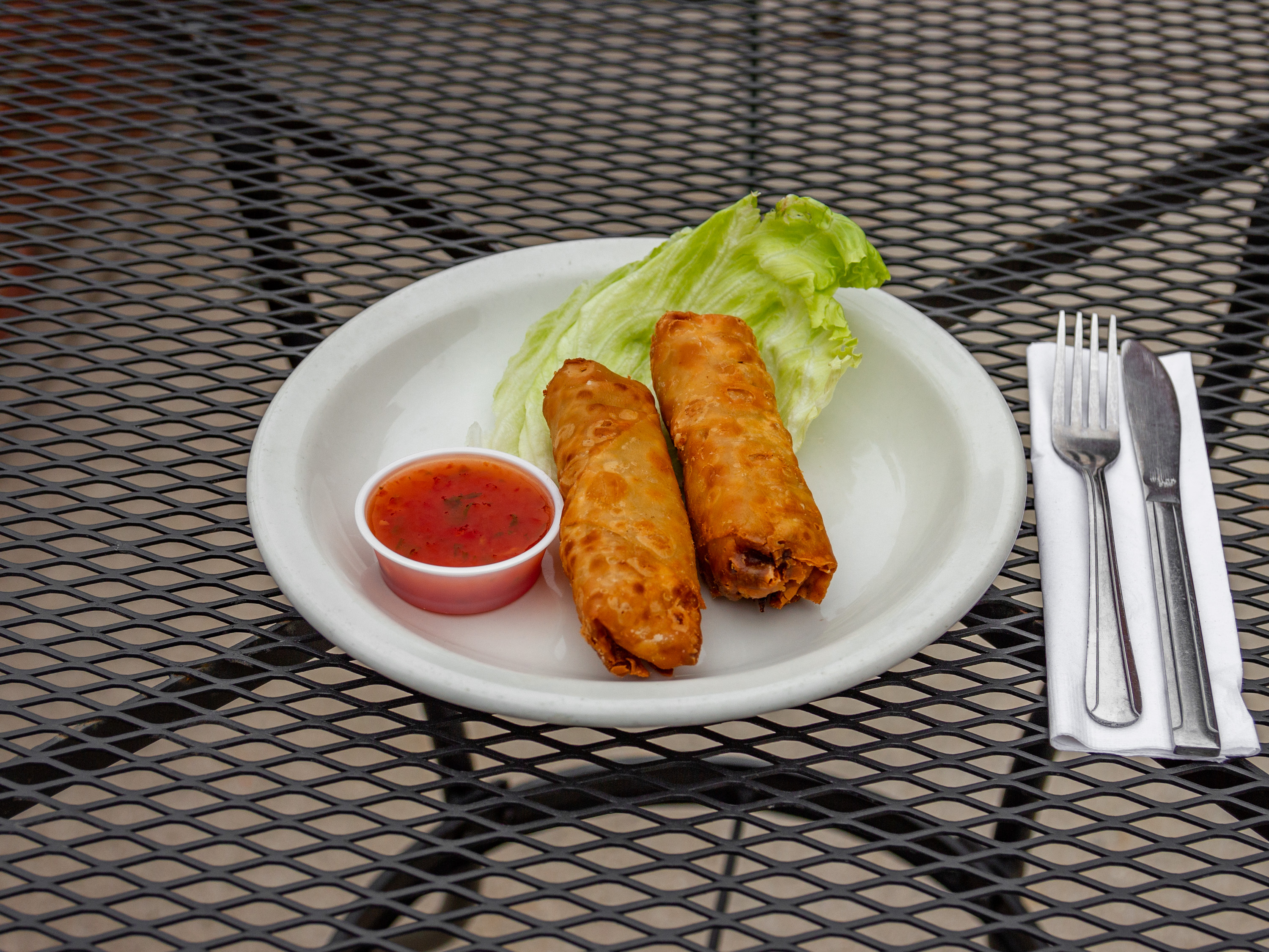 Order Chicken and Basil Egg Rolls food online from The Traffic Jam & Snug store, Detroit on bringmethat.com
