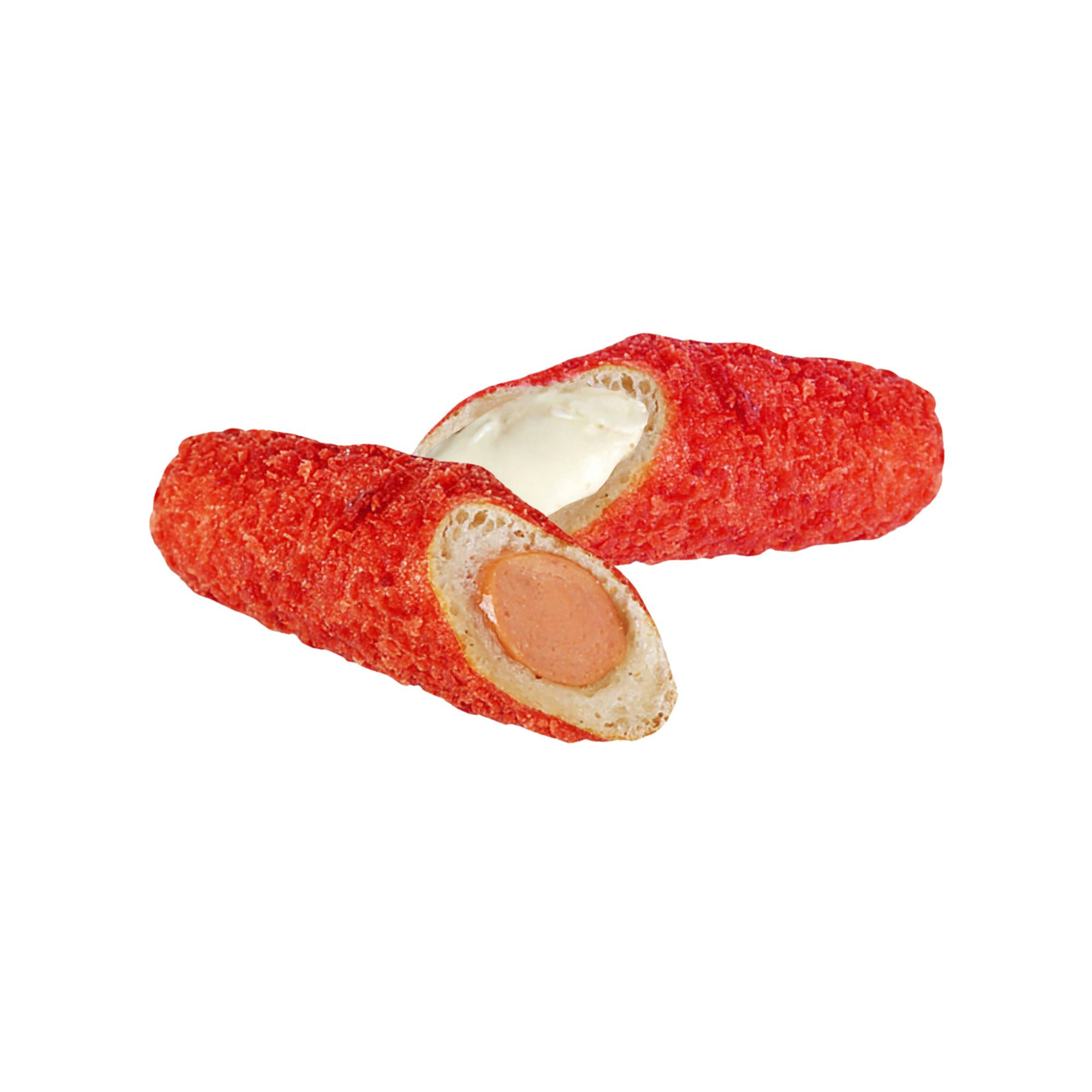 Order Hot Cheetos Rice Dog - Half & Half food online from Onezo store, Quincy on bringmethat.com