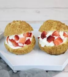 Order Strawberry, Soymilk Puff food online from Candy Cake store, Tyngsborough on bringmethat.com