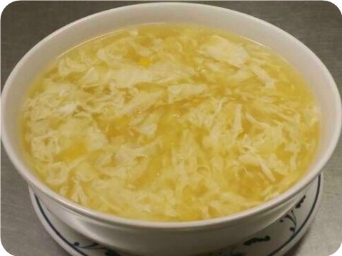 Order Egg Flower Soup with Corn food online from Red Lantern Chinese Cuisine store, Glendora on bringmethat.com