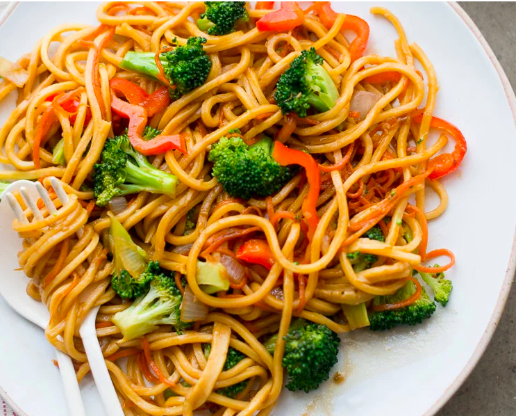 Order 301. Vegetable Chow Mein food online from China Kitchen store, Anaheim on bringmethat.com