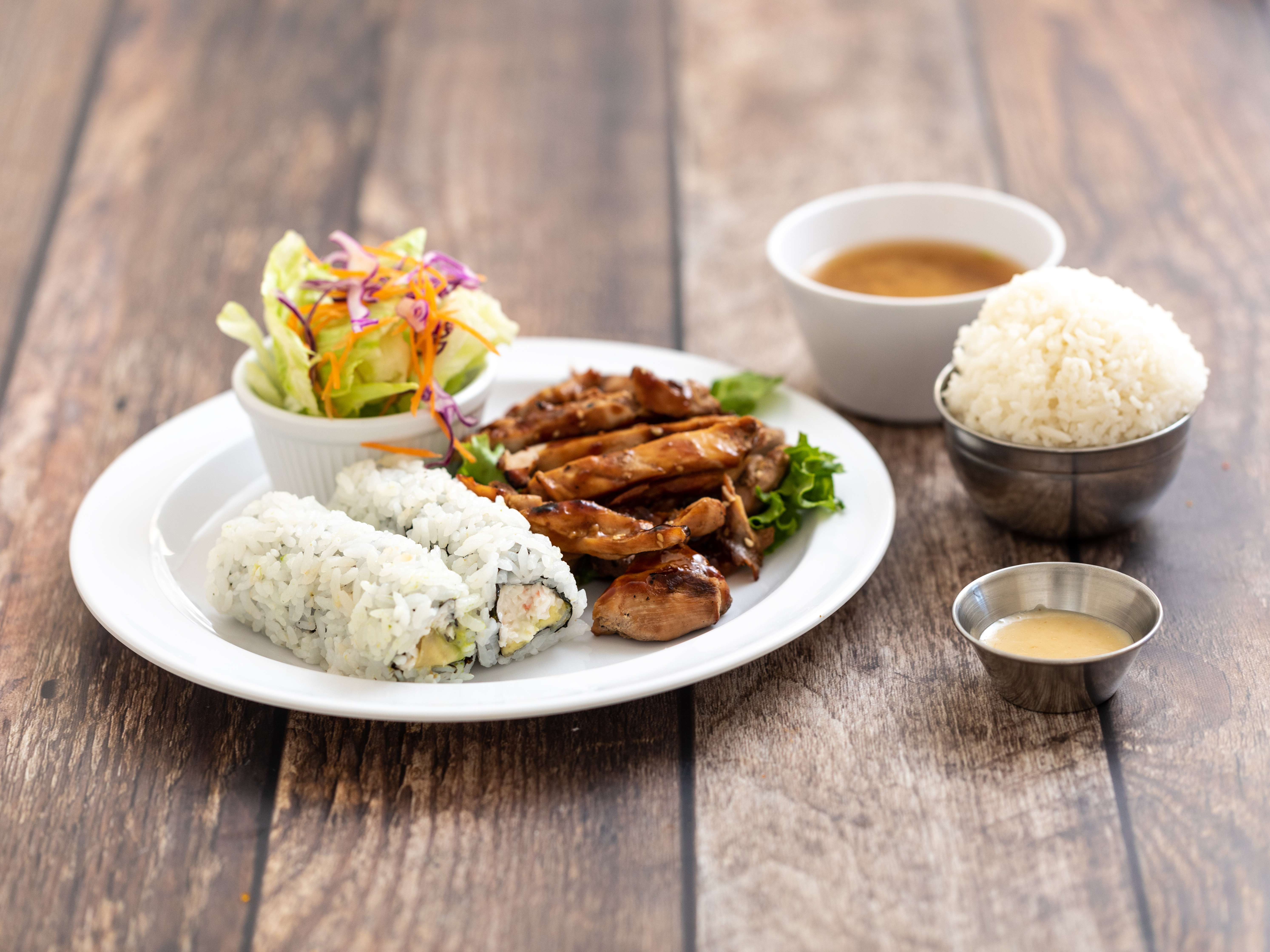 Order Dinner Combo food online from Mr.Teriyaki Sushi store, Burlingame on bringmethat.com