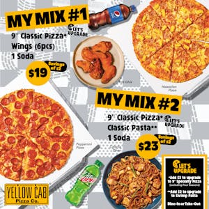 Order My Mix #1 food online from Yellow Cab Pizza Co. store, Houston on bringmethat.com