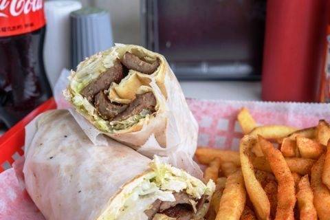 Order Gyro Combo food online from The Purple Onion store, Vestavia Hills on bringmethat.com