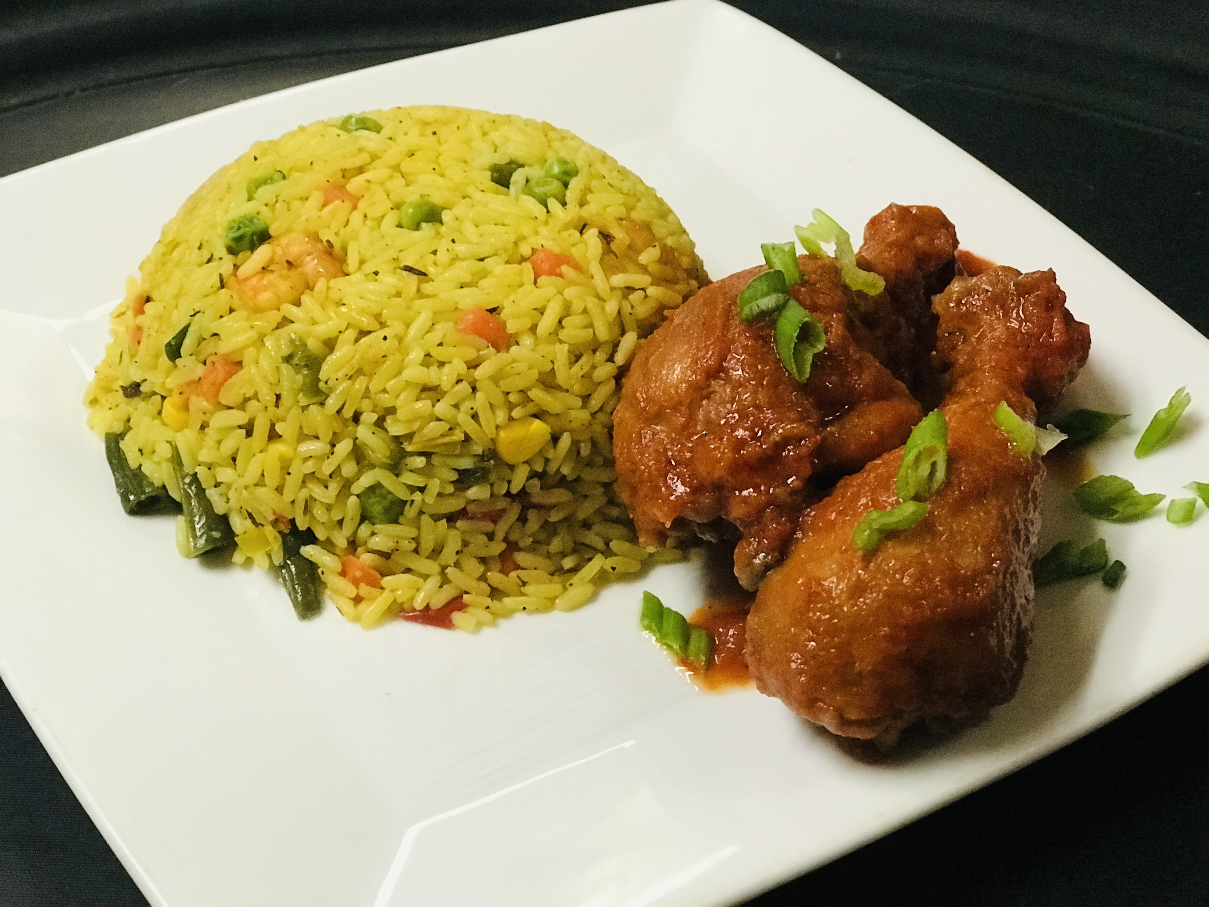 Order Fried Rice (Nigerian Style) food online from Vee Vee African Restaurant store, Chicago on bringmethat.com
