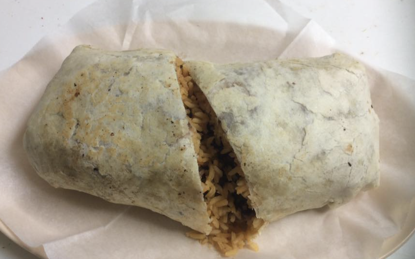 Order Chicken Burrito food online from Rosaisela Tacos Y Mas store, Chicago on bringmethat.com