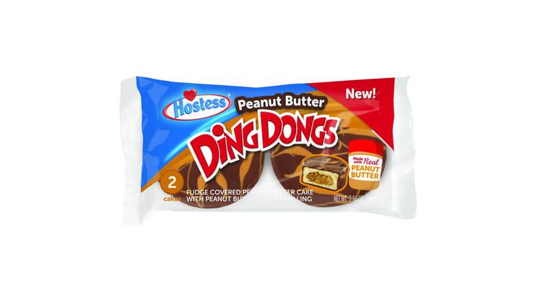 Order Hostess Peanut Butter Ding Dong food online from Trumbull Mobil store, Trumbull on bringmethat.com