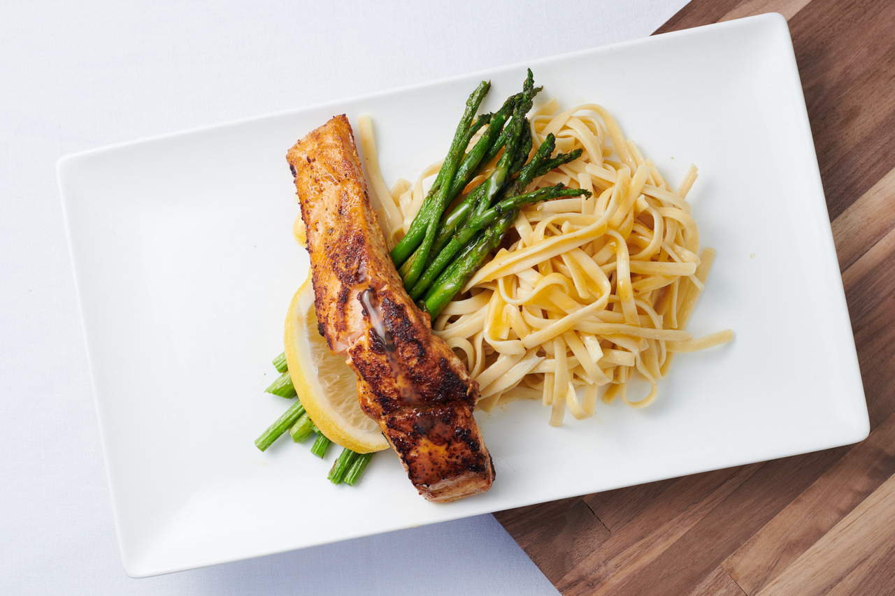 Order Blackened Salmon food online from Round the way Eatery llc. store, Charlotte on bringmethat.com