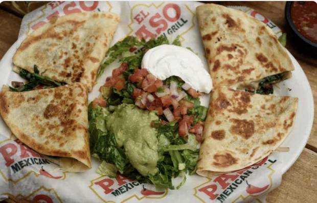 Order 26A. Veggie Quesadilla food online from El Paso Mexican Grill - Baton Rouge store, Baton Rouge on bringmethat.com