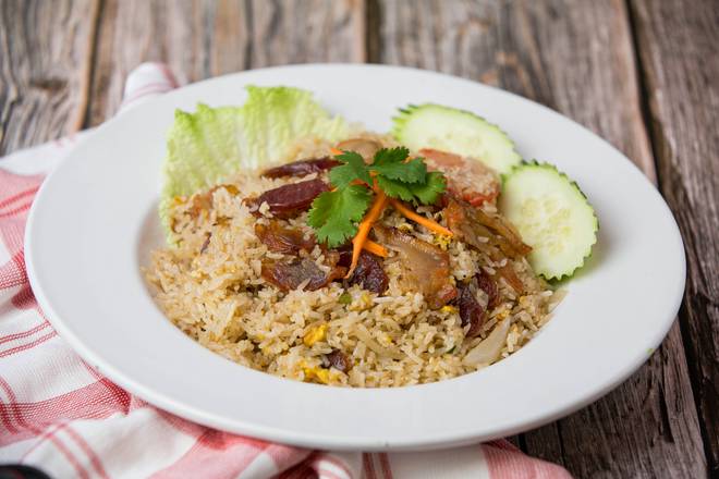 Order BBQ Pork Fried Rice food online from King Of Thai Noodle store, San Francisco on bringmethat.com