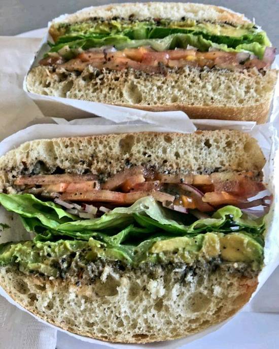Order Vegan Torta Sandwich food online from Slow G's Eatery store, Danville on bringmethat.com
