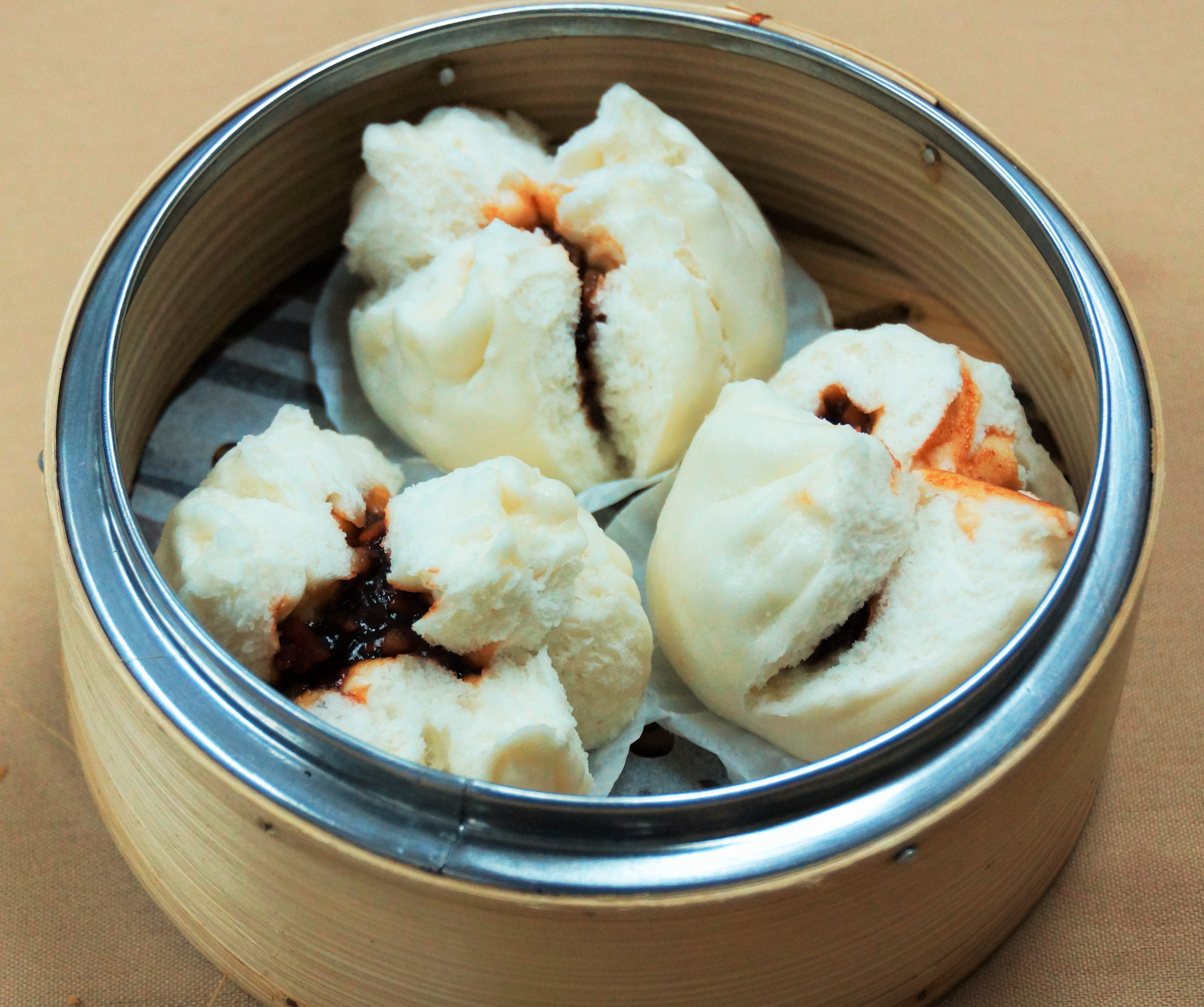 Order 23. BBQ Pork Buns food online from Dim Sum Palace store, New York on bringmethat.com